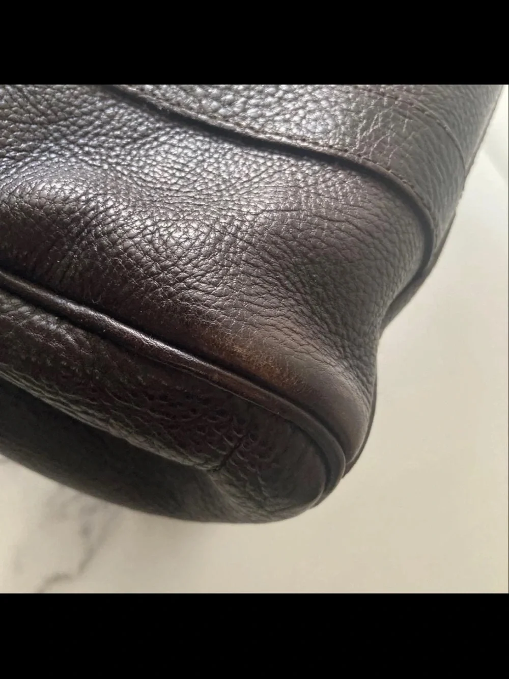 Mulberry structured leather